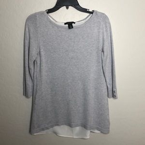 White House Black Market Double Layer Sweater XS